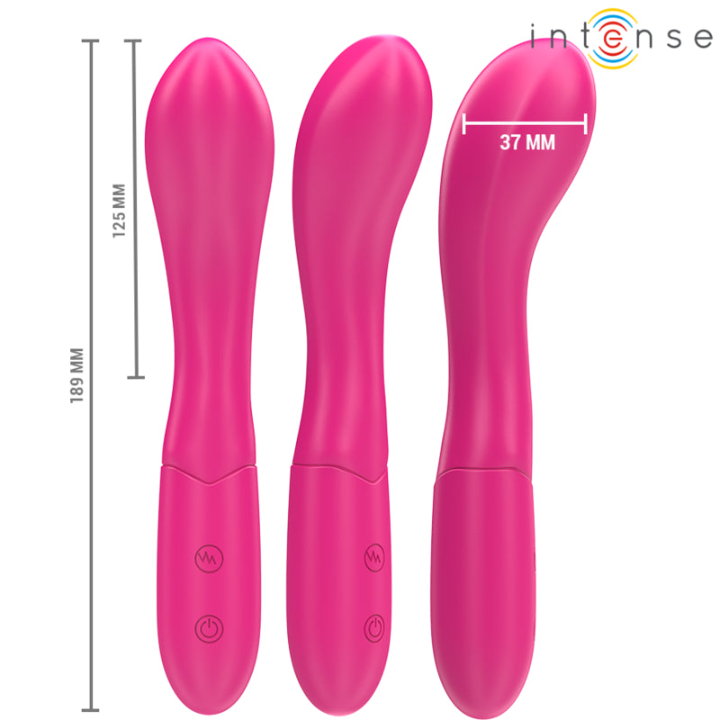 INTENSE LISETTE VIBRATOR 19 CM FLEXIBLE 10 VIBRATIONS PINK