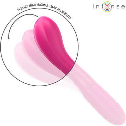 INTENSE LISETTE VIBRATOR 19 CM FLEXIBLE 10 VIBRATIONS PINK