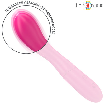 INTENSE LISETTE VIBRATOR 19 CM FLEXIBLE 10 VIBRATIONS PINK