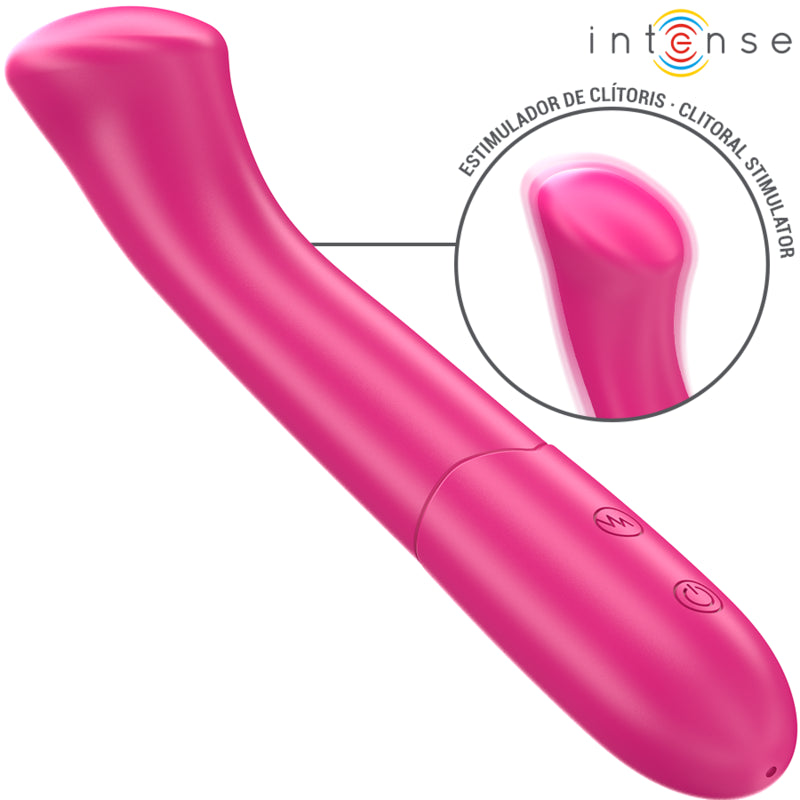 INTENSE PATY VIBRATOR 19 CM FLEXIBLE 10 VIBRATIONS MODEL 2 PINK