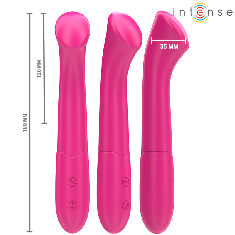 INTENSE PATY VIBRATOR 19 CM FLEXIBLE 10 VIBRATIONS MODEL 2 PINK