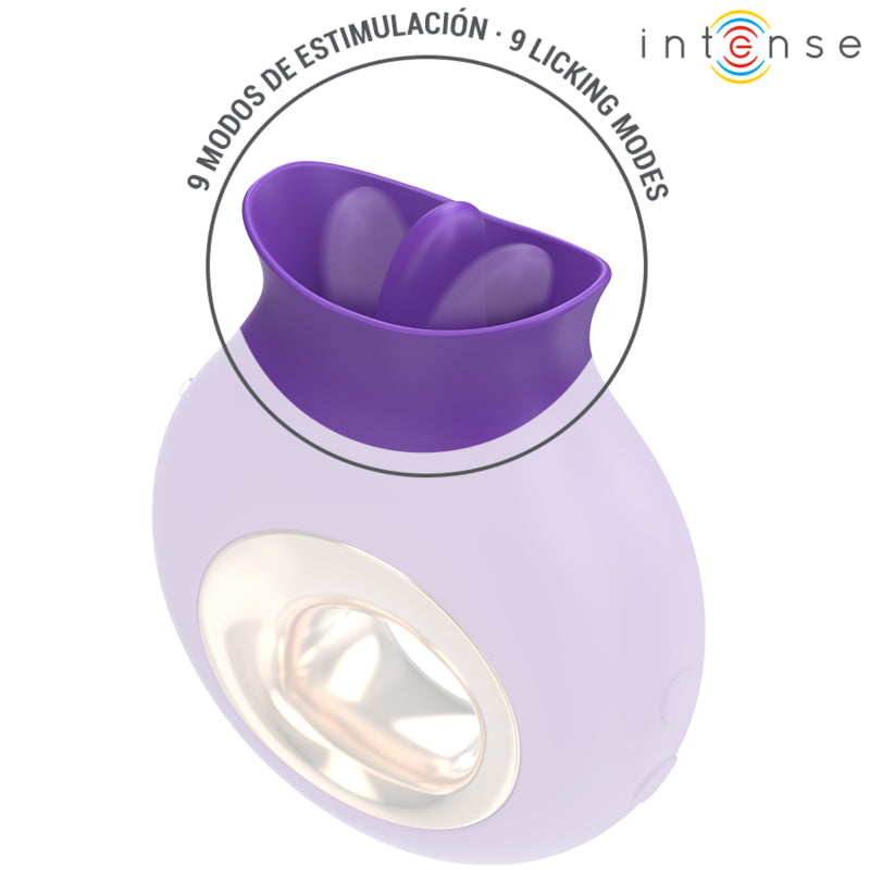 INTENSE TULI CLITORIS STIMULATOR 9 VIBRATIONS 9 OSCILLATIONS PURPLE