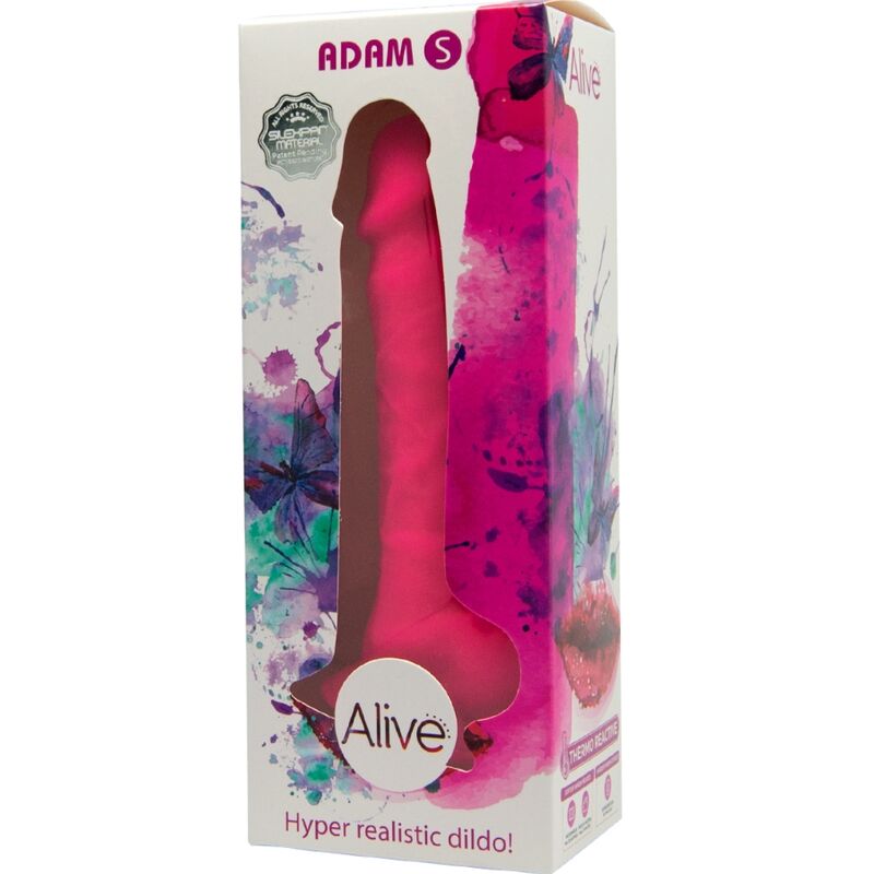 ALIVE ADAM S REALISTIC PENIS FUCHSIA 1775 CM