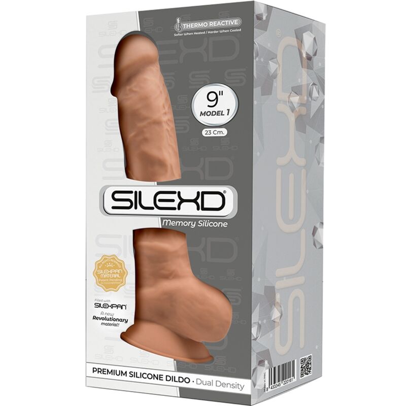 SILEXD MODEL 1 REALISTIC PENIS PREMIUM SILEXPAN SILICONE CARAMEL 23 CM