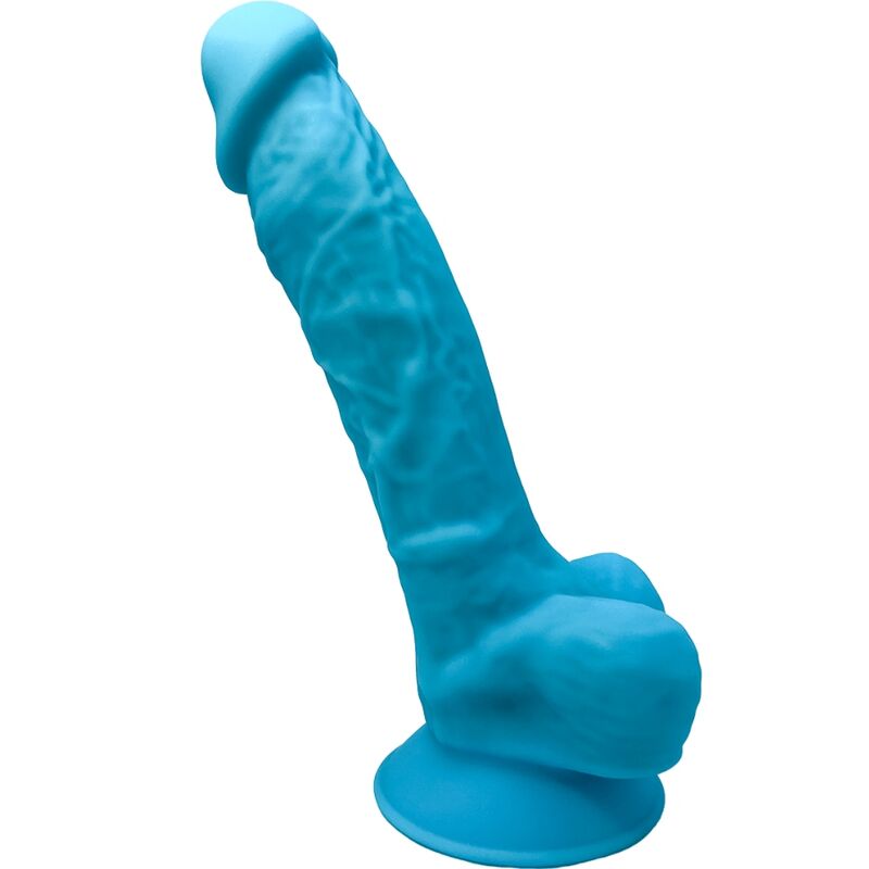 SILEXD MODEL 1 REALISTIC PENIS PREMIUM SILEXPAN SILICONE BLUE 175 CM