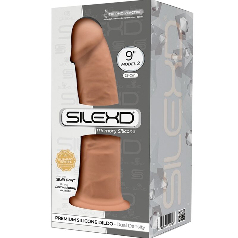 SILEXD MODEL 2 REALISTIC PENIS PREMIUM SILEXPAN SILICONE CARAMEL 23 CM