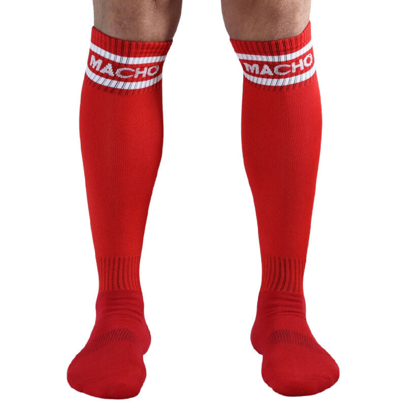 MACHO LONG SOCKS ONE SIZE RED