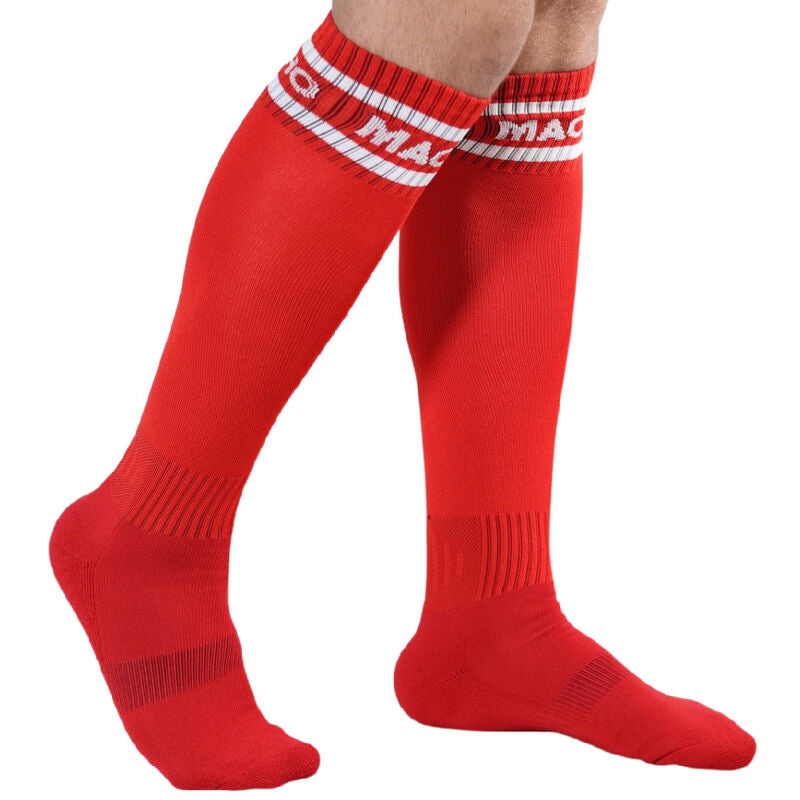 MACHO LONG SOCKS ONE SIZE RED