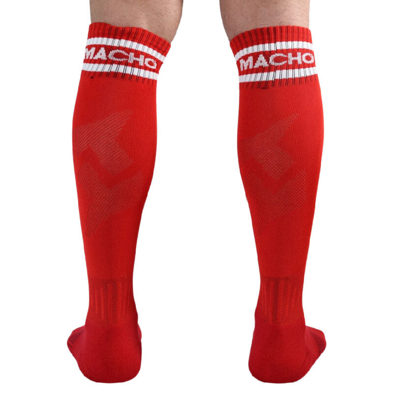 MACHO LONG SOCKS ONE SIZE RED