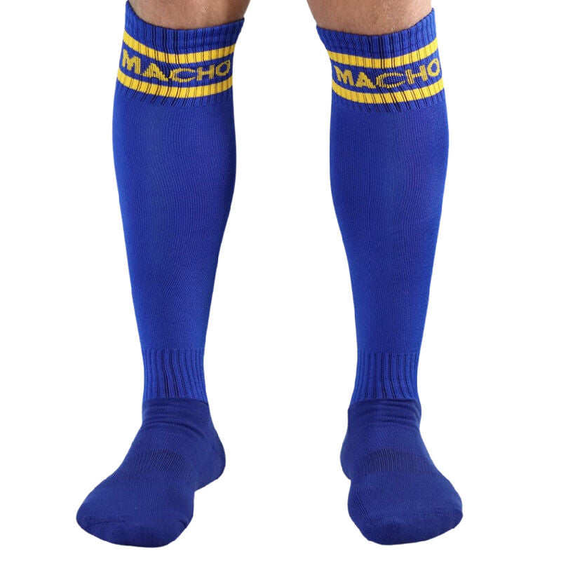 MACHO LONG SOCKS ONE SIZE BLUE