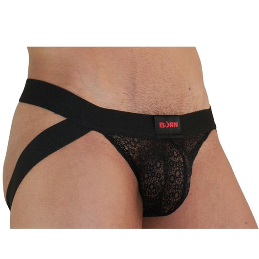 BURN 005 JOCK LINGERIE BLACK XL