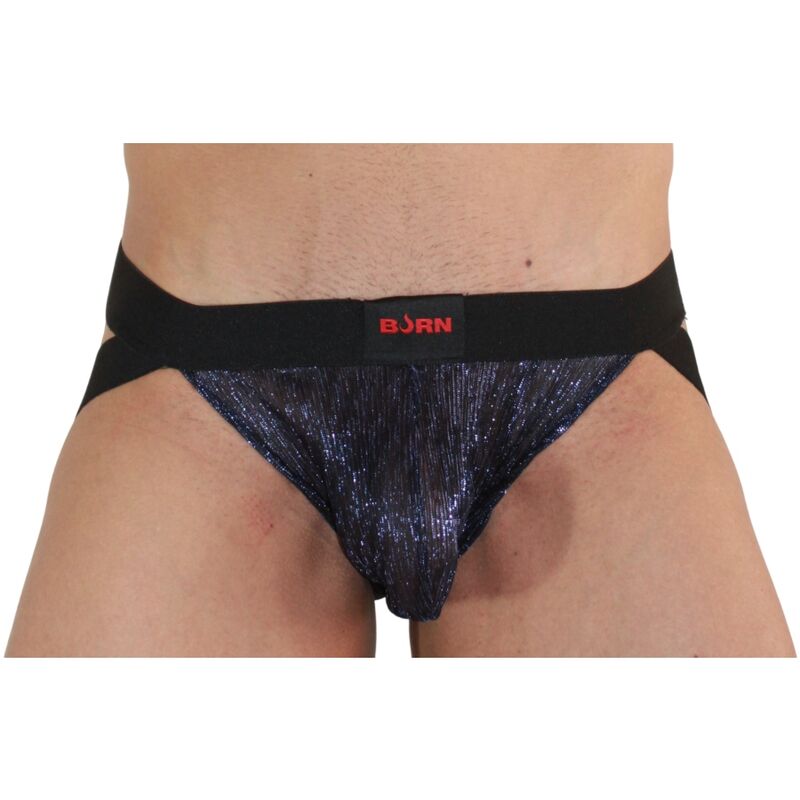 BURN 006 JOCK SHINY BLUE BLACK S