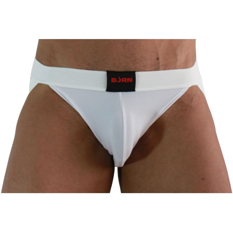 BURN 007 JOCK LYCRA WHITE S