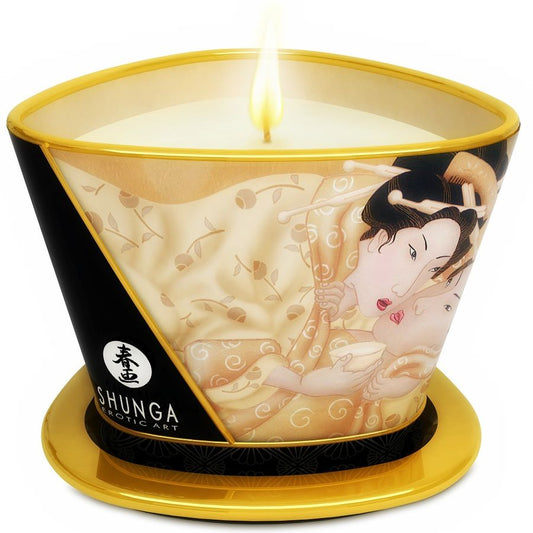 SHUNGA MINI CARESS BY CANDELIGHT VANILLA MASSAGE CANDLE 170 ML