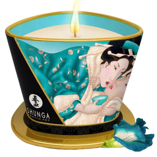 SHUNGA ISLAND BLOSSOMS MASSAGE CANDLE 170 ML