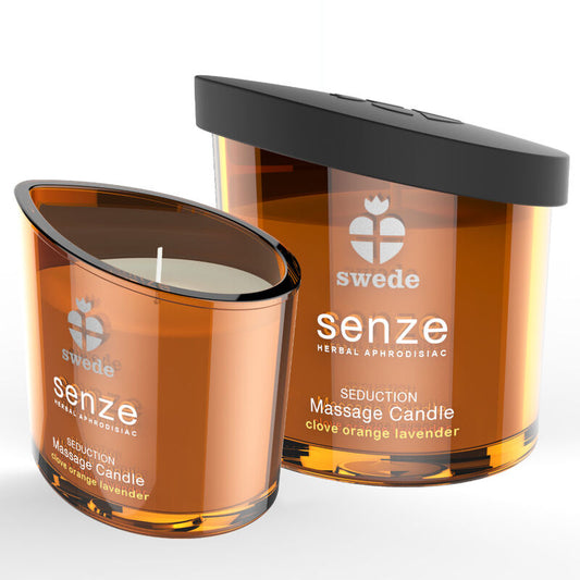 SWEDE SENZE SEDUCTION MASSAGE CANDLE CLOVE ORANGE LAVENDER