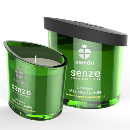 SWEDE SENZE AROUSING MASSAGE CANDLE LEMON PEPPER EUCALYPTUS