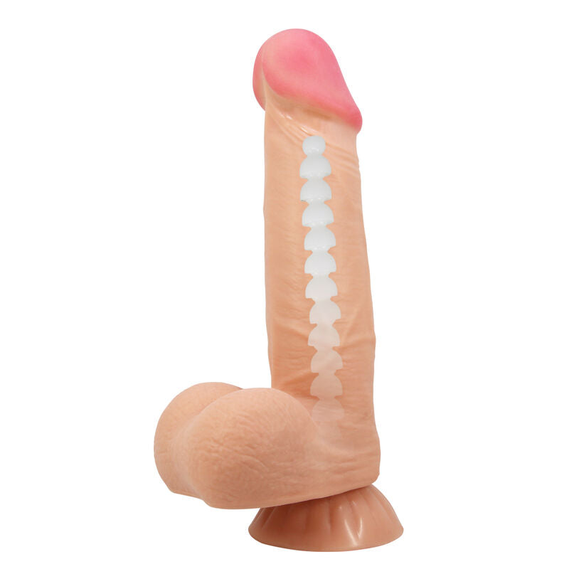 PRETTY LOVE SLIDING SKIN SERIES REALISTIC DILDO WITH SLIDING SKIN SUCTION CUP 218 CM