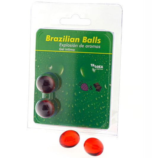 TALOKA 2 BRAZILIAN BALLS STRAWBERRY CHOCOLATE INTIMATE GEL