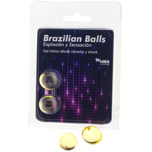 TALOKA 2 BRAZILIAN BALLS VIBRATING SHOCK EFFECT EXCITING GEL