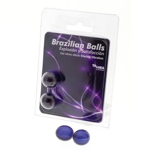 TALOKA 2 BRAZILIAN BALLS ELECTRIC VIBRATING EFFECT EXCITING GEL