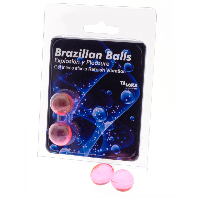 TALOKA 2 BRAZILIAN BALLS REFRESH VIBRATING EFFECT EXCITING GEL