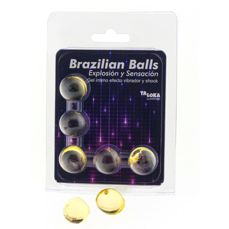 TALOKA 5 BRAZILIAN BALLS VIBRATING SHOCK EFFECT EXCITING GEL