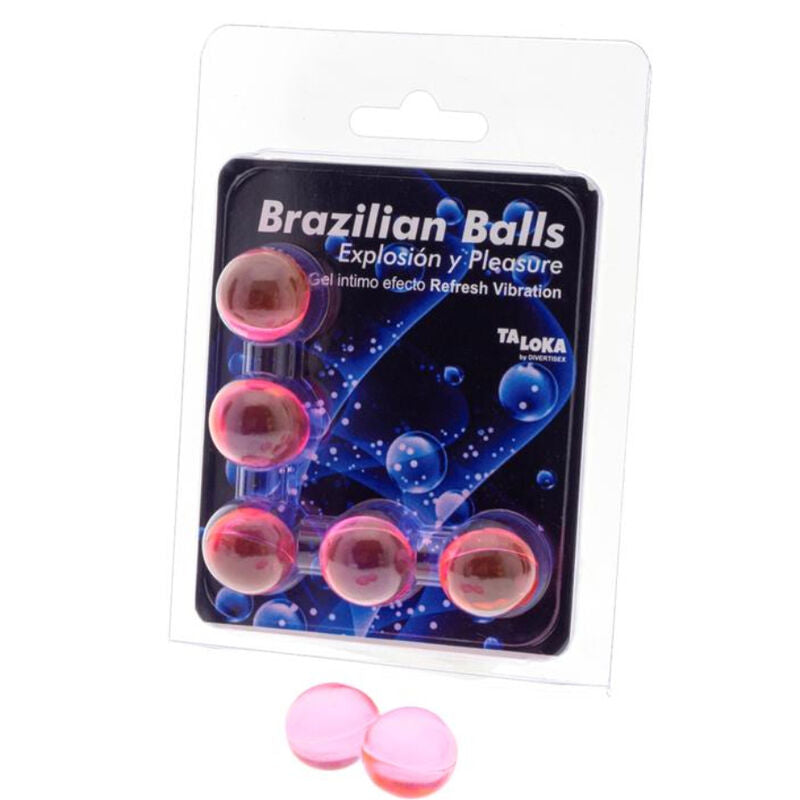 TALOKA 5 BRAZILIAN BALLS REFRESH VIBRATING EFFECT EXCITING GEL