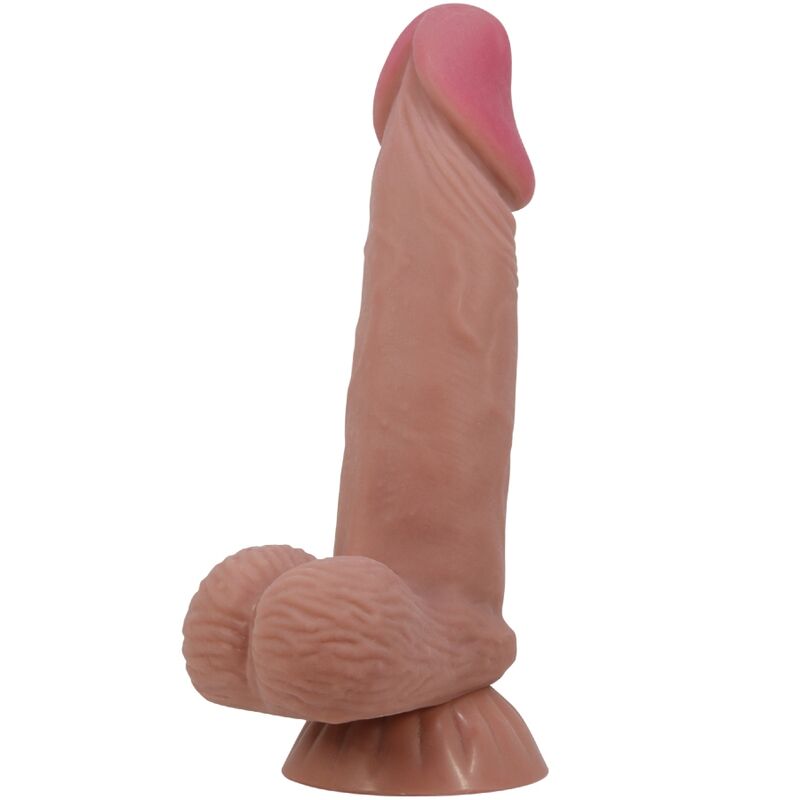 PRETTY LOVE SLIDING SKIN SERIES REALISTIC DILDO WITH SLIDING BROWN SKIN SUCTION CUP 194 CM