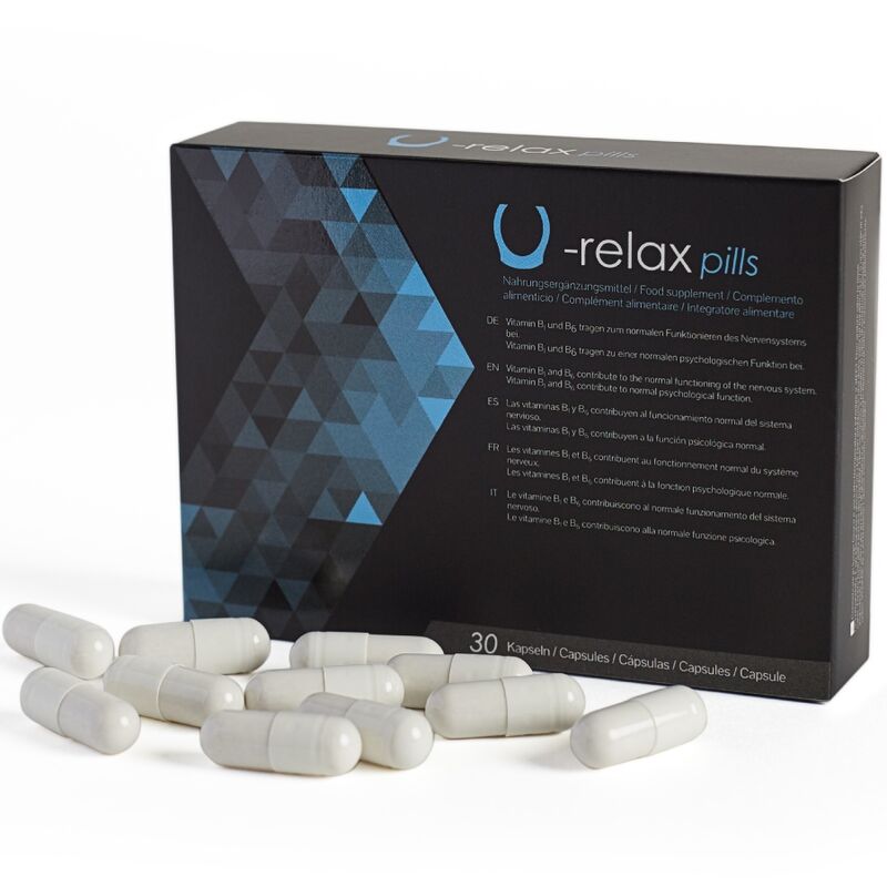 500 COSMETICS U RELAX CAPSULES RELAXATION AND ANXIETY REDUCTION 30 CAPSULES