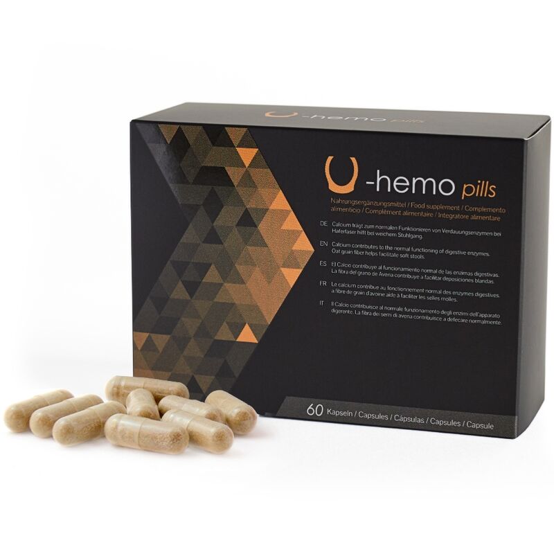 500 COSMETICS U HEMO CAPSULES TO PREVENT HEMORRHOIDS 60 CAPSULES