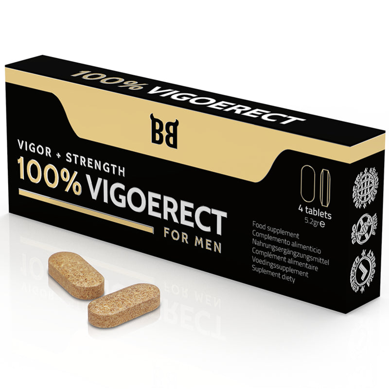 BLACK BULL 100 VIGOERECT VIGOR STRENGTH FOR MEN 4 TABLETS