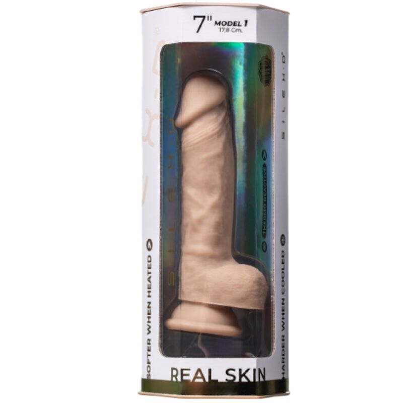 SILEXD MODEL 1 REAL SKIN REALISTIC PENIS THERMO REACTIVE 178 CM FLESH