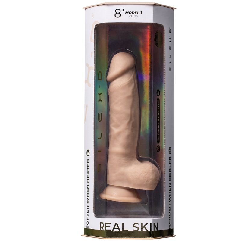 SILEXD REAL SKIN SUPER REALISTIC PENIS THERMO REACTIVE 21 CM PREMIUM SILEXPAN FLESH