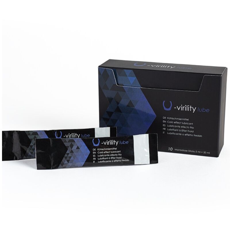 500 COSMETICS U VIRILITY LUBE COLD EFFECT LUBRICANT 10 X 5 ML