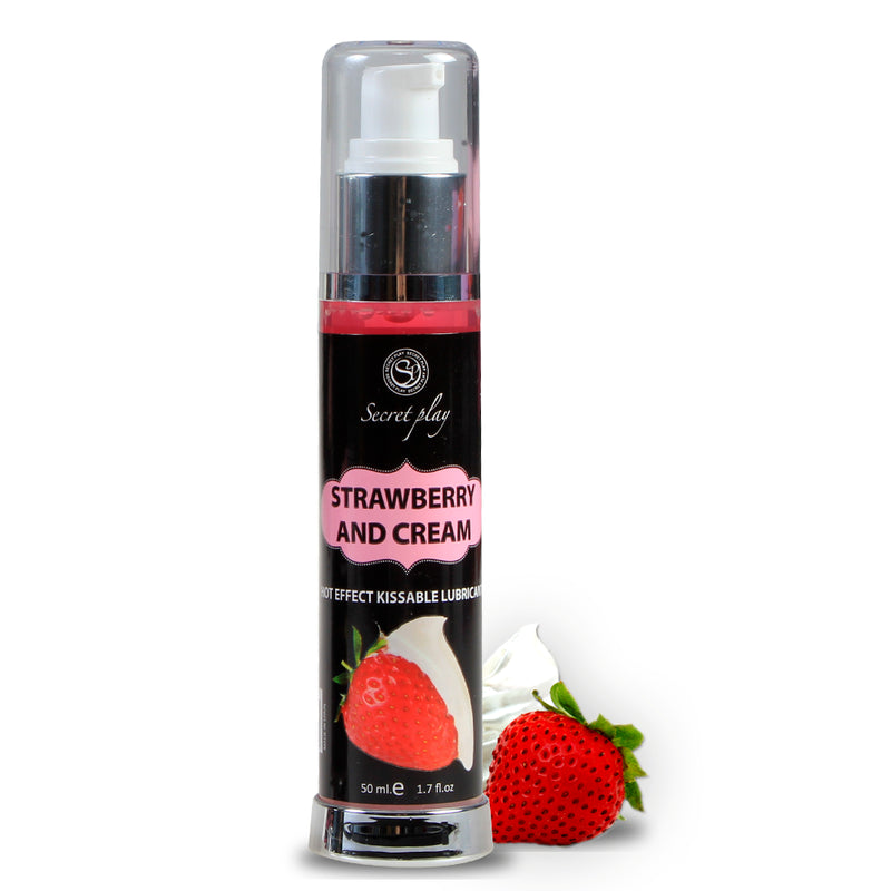 SECRETPLAY LUBRICANT 2 1 HEAT EFFECT STRAWBERRY CREAM 50 ML