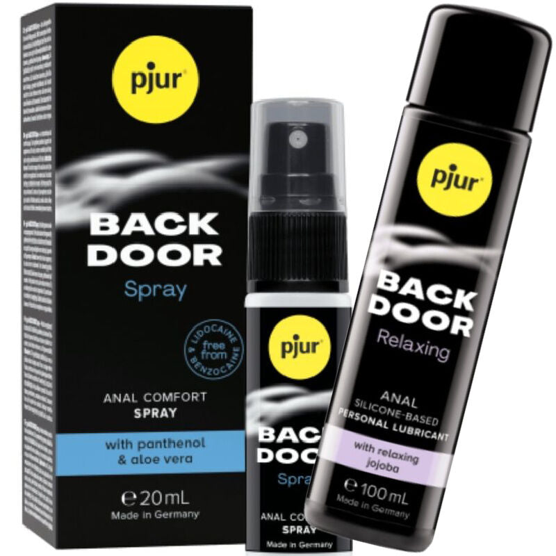 PJUR BACK DOOR SET OF ANAL LUBRICANT AND SPRAY