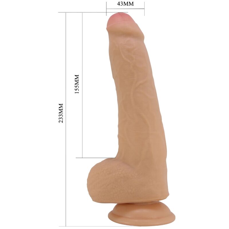 PRETTY LOVE DRACO REALISTIC DILDO 23 CM FLESH