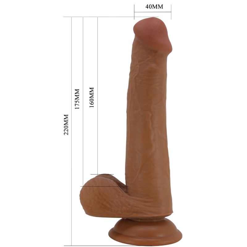 PRETTY LOVE TALLEN REALISTIC DILDO 22 CM BROWN