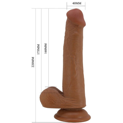 PRETTY LOVE TALLEN REALISTIC DILDO 22 CM BROWN