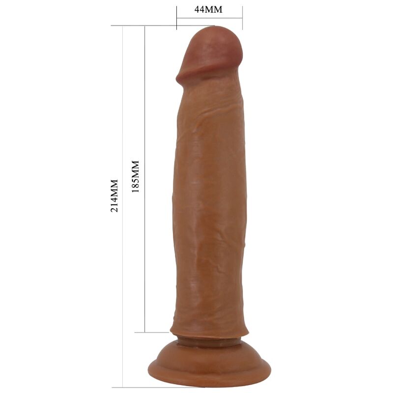 PRETTY LOVE KEON REALISTIC DILDO 21 CM BROWN