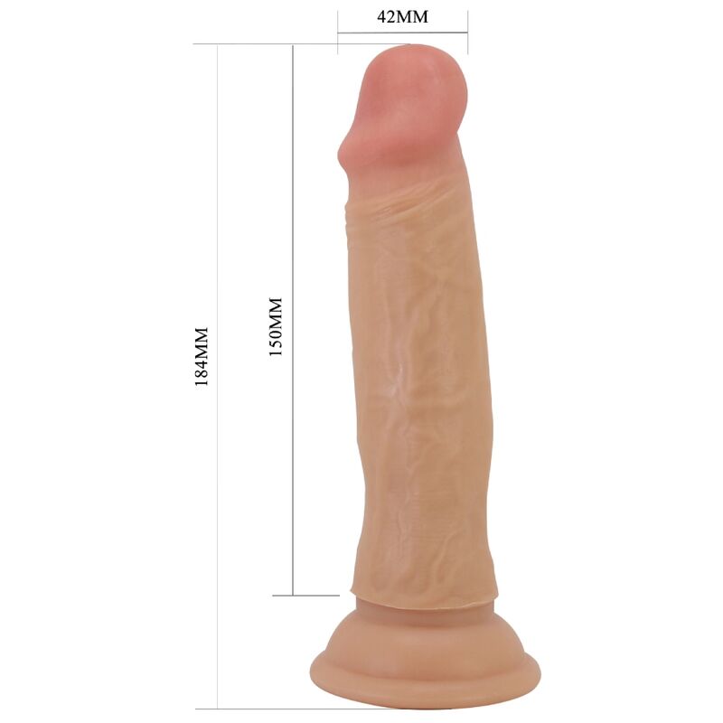 PRETTY LOVE QUENTIN REALISTIC DILDO 18 CM FLESH