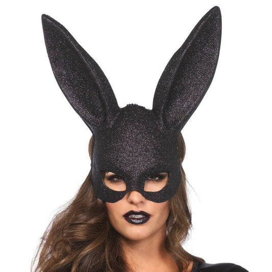 LEG AVENUE GLITTER MASQUERADE RABBIT MASK