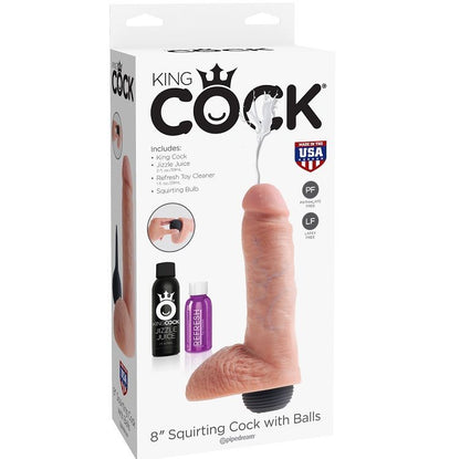 KING COCK REALISTIC NATURAL EJACULATOR PENIS 2032 CM