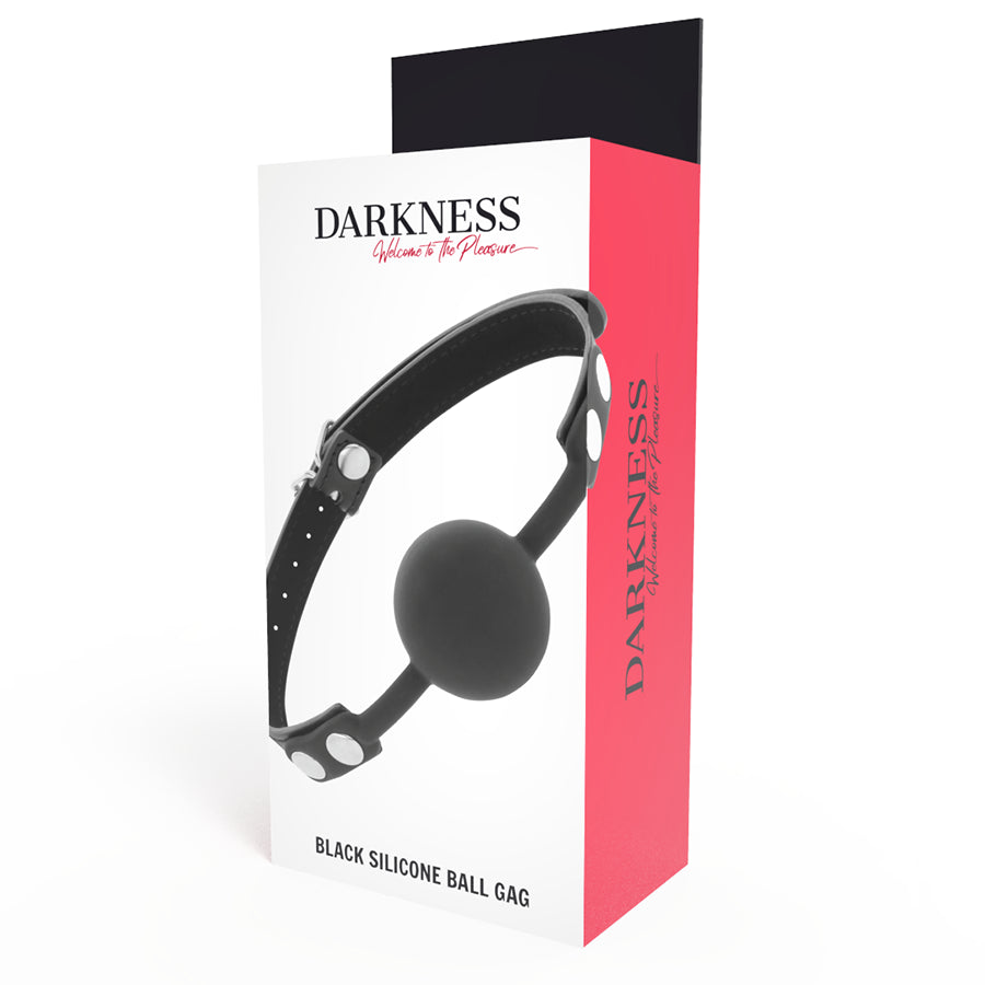 DARKNESS BLACK SILICONE GAG