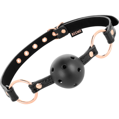 BEGME BLACK EDITION BALL GAG VEGAN LEATHER