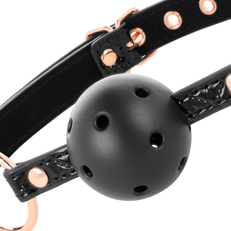 BEGME BLACK EDITION BALL GAG VEGAN LEATHER