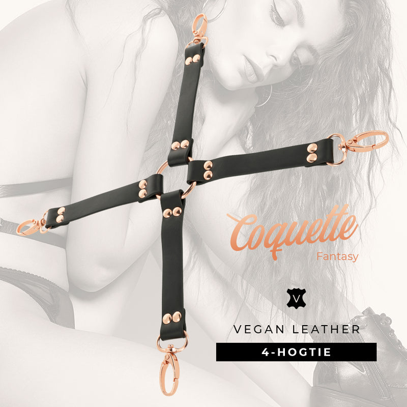 COQUETTE CHIC DESIRE FANTASY VEGAN LEATHER HOG TIE