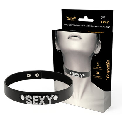 COQUETTE CHIC DESIRE SEXY VEGAN LEATHER CHOKER