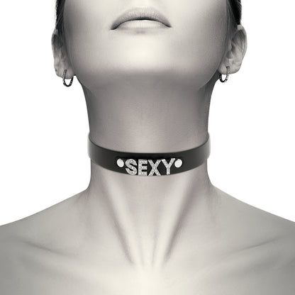 COQUETTE CHIC DESIRE SEXY VEGAN LEATHER CHOKER